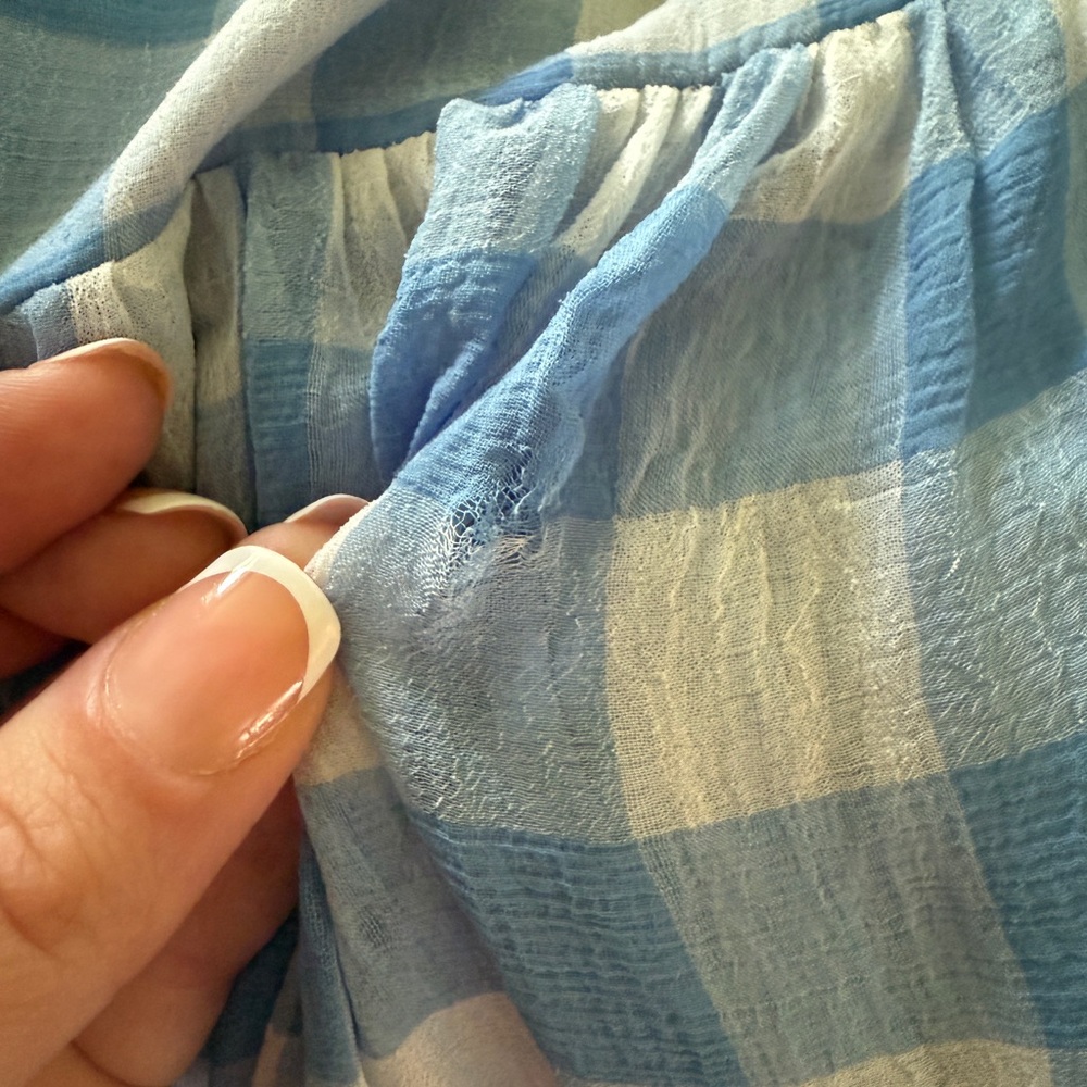 Princess Polly Blue Gingham Midi Dress - Picture 6 of 6